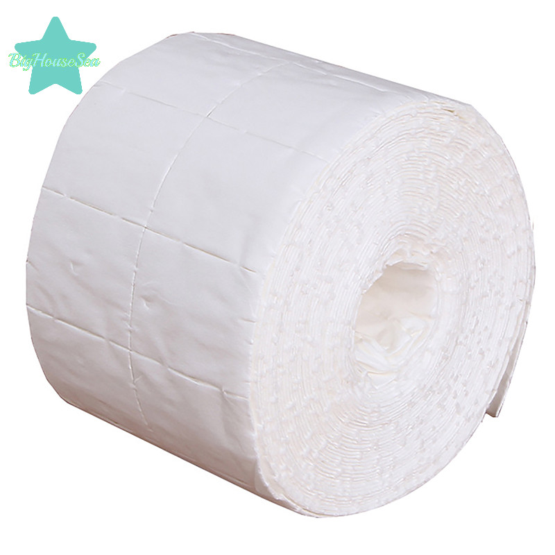 [บ้านใหญ่ซี] 300ชิ้น/ม้วนเล็บผ้าฝ้ายเช็ดทําความสะอาดยูวีเจลเล็บเคล็ดลับโปแลนด์ น้ํายาล้าง ทําความสะอาดผ้าสําลีกระดาษ เบาะ แช่เล็บทําความสะอาดเล็บเครื่องมือใ