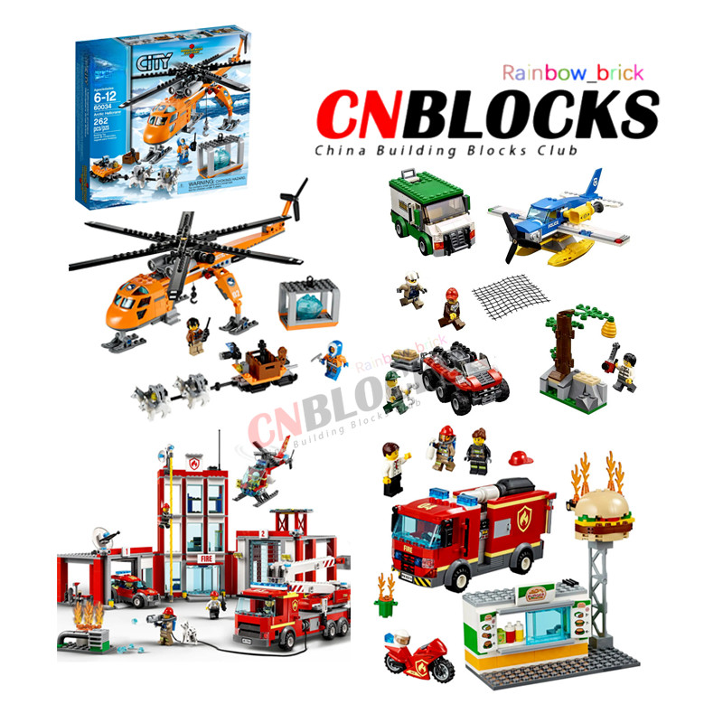 City Series Sweeper & Excavator Jungle Halftrack Mission Police Patrol Building Blocks ของเล่นเด็กเครื่องประดับของขวัญ