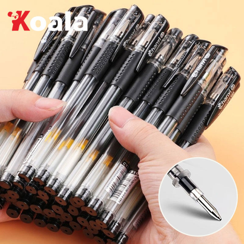 KOALA ราคาถูกสุด ปากกาเจล 0.5mm แบบหัวปกติ และหัวเข็ม สีน้ำเงิน, สีดำ, สีแดง ปากกาหมึกเจลอย่างดี เขียนลื่น ไม่สะดุด