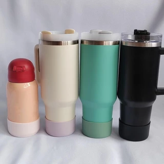 7.5 ซม.ซิลิโคน boot 24oz ซิลิโคนป้องกัน boot ใช้งานร่วมกับ S-tanley 30 & 40oz Tumbler Anti-fall Anti-drop ซิลิโคนด้านล่าง สําหรับ Tumbler owala 24oz boot
