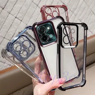เคส Vivo Y28 4G เคสโทรศัพท์ใสป้องกันการตกสี่มุม SJDK