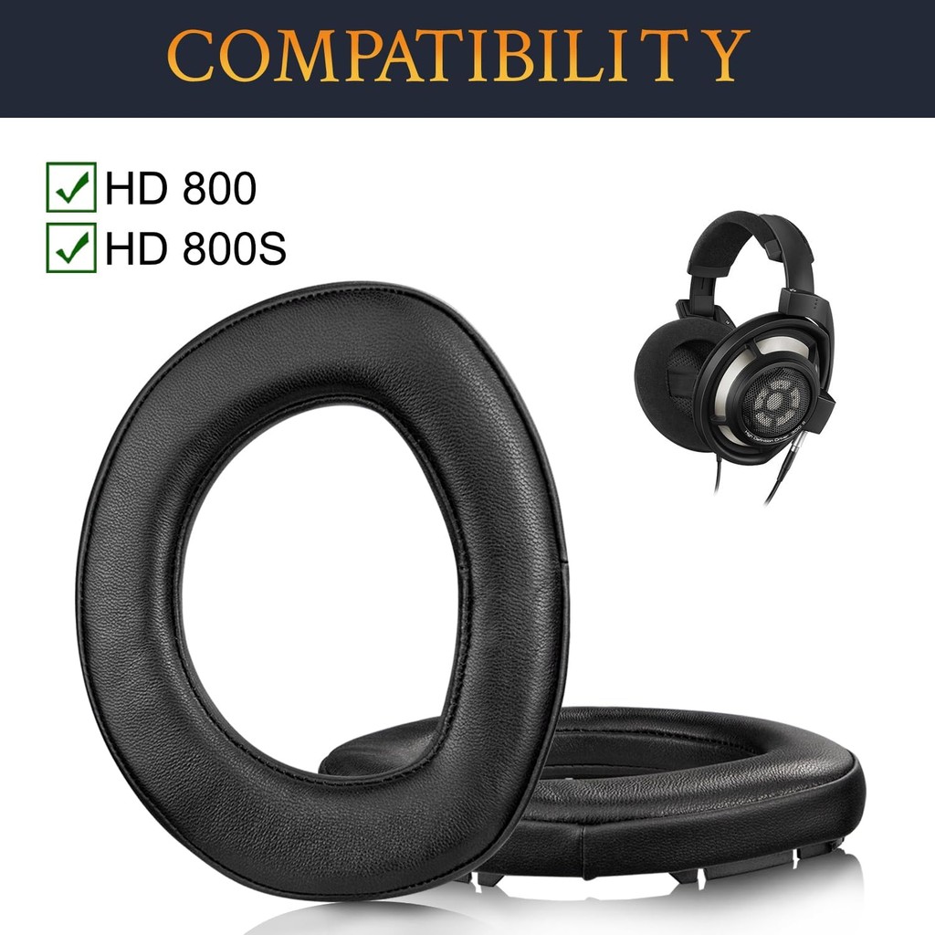 Hd800 หนังแกะแผ่นรองหูฟังสําหรับหูฟัง Sennheiser HD800S HD800
