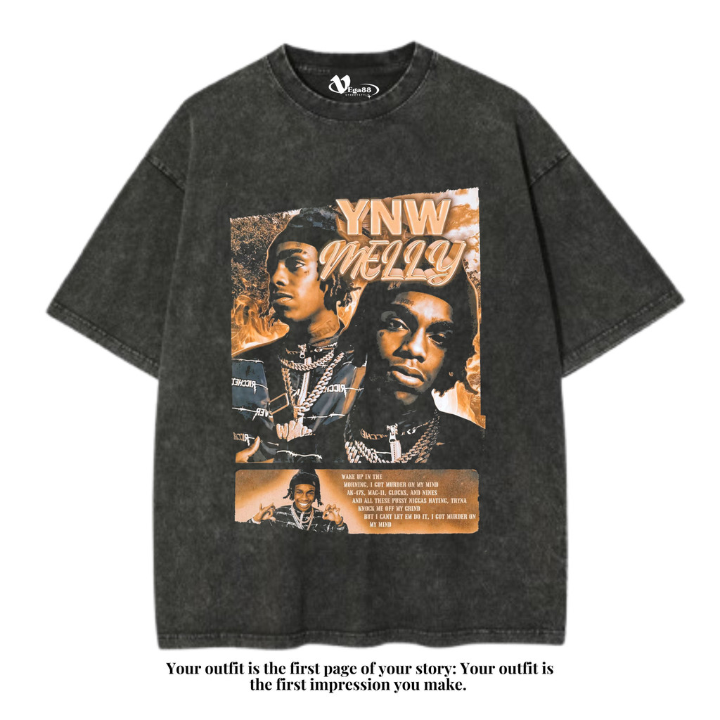 VEGA88 *ynw melly* เสื้อยืดโอเวอร์ไซส์ | เสื้อยืดโอเวอร์ไซส์ | เสื้อยืดฟอก | ซักล้างแล้ว | เสื้อยืดว