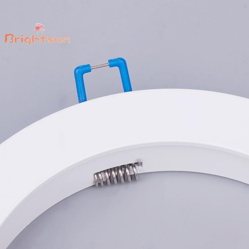 Brightsun LED Downlight Spotlight วงเล็บขาตั้งอะแดปเตอร์โคมไฟ Shade แหวนรูขยายสีขาวกรอบด้านนอกตัด Remedial วงกลมใหม่