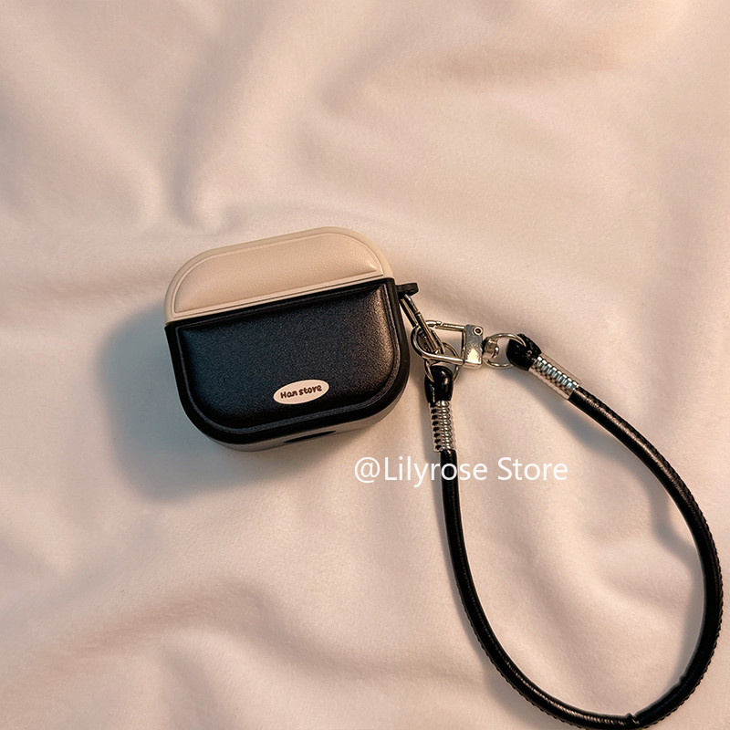 เคสหนัง AirPods 4 [2024] AirPods Pro2 Pro 3 2 1 Apple หูฟังไร้สายบลูทูธ Anti-drop สไตล์เกาหลีสีดําสีน้ําตาลสีขาว
