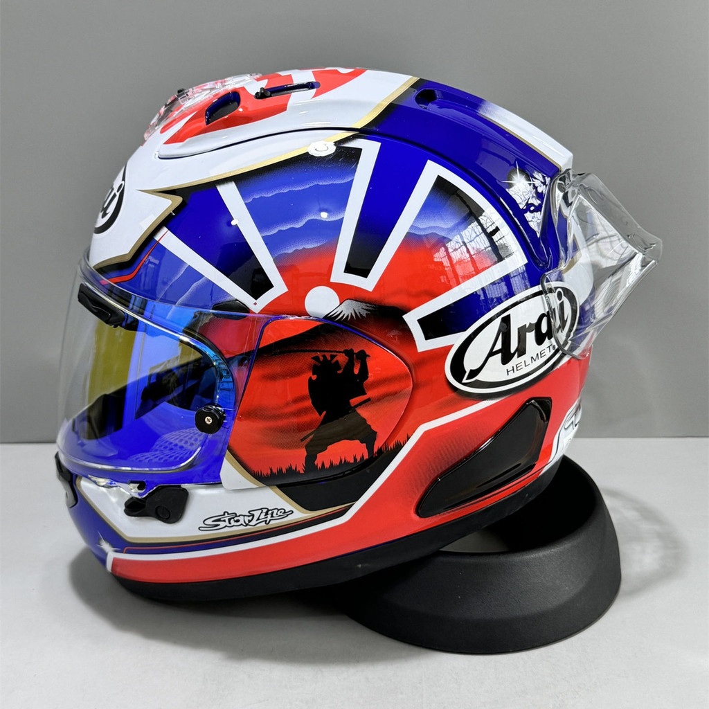 Arai RX7X Blue Guard หมวกกันน็อคแบบเต็มหน้า Arai RX7X หมวกกันน็อคแบบเต็มหน้า Arai ขี่หมวก Full Face 