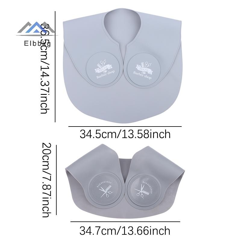 Eibbkg ซิลิโคนตัดผมคอปกย้อมผมผ้าคลุมไหล่ Hairdressing Cape คอห่อ Guard ตัดผมไหล่ Pad ผ้าพันคอขาย