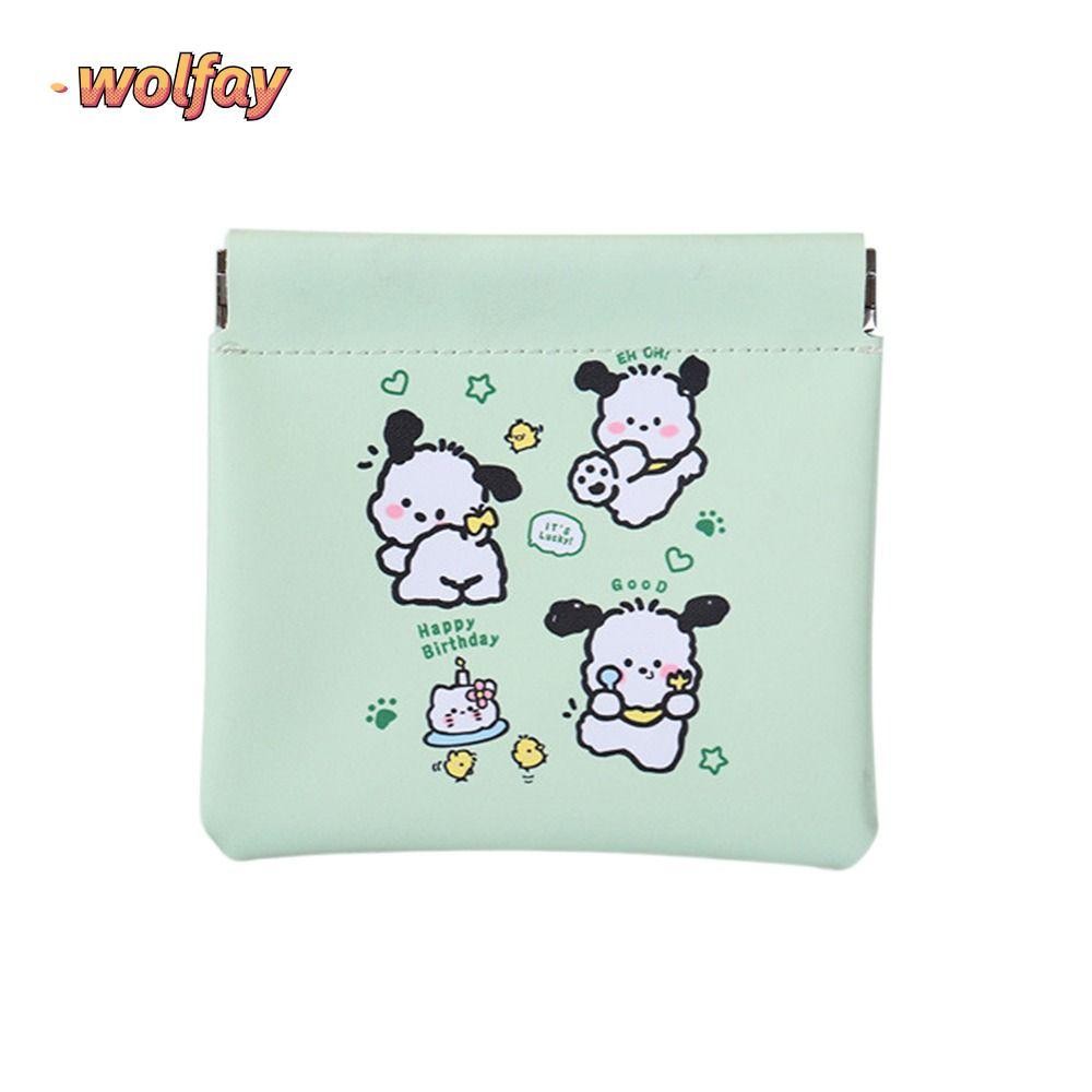 กระเป๋าสายเคเบิลข้อมูล WOLFAY, กระเป๋าแต่งหน้าลิปสติกการ์ตูน PU, อุปกรณ์การเดินทางหลากสีที่สร้างสรรค์กระเป๋าจัดระเบียบเครื่องสําอางอเนกประสงค์ผู้หญิง