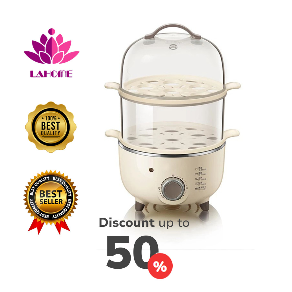 🎁LAHOME หม้อหุงไข่ไฟฟ้า นึ่งผักและอาหาร Egg Boilers