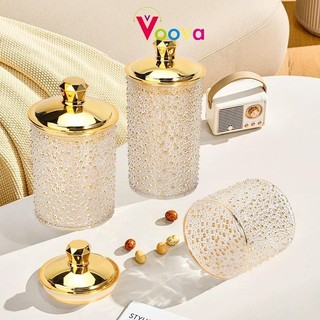 VOOVA Special Ramadan Toples Lebaran/ Toples Mewah Bintik Emas/ Toples Kedap Udara/ Toples Cantik / Toples Transparan / Toples Aesthetic / Toples Hari Raya