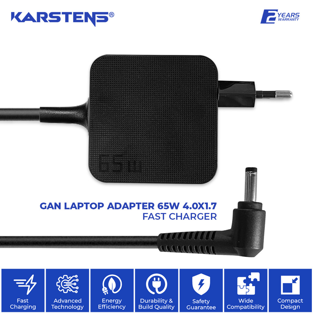 KASTENS GAN 65W CHARGER ADAPTER (4.0X1.7)
