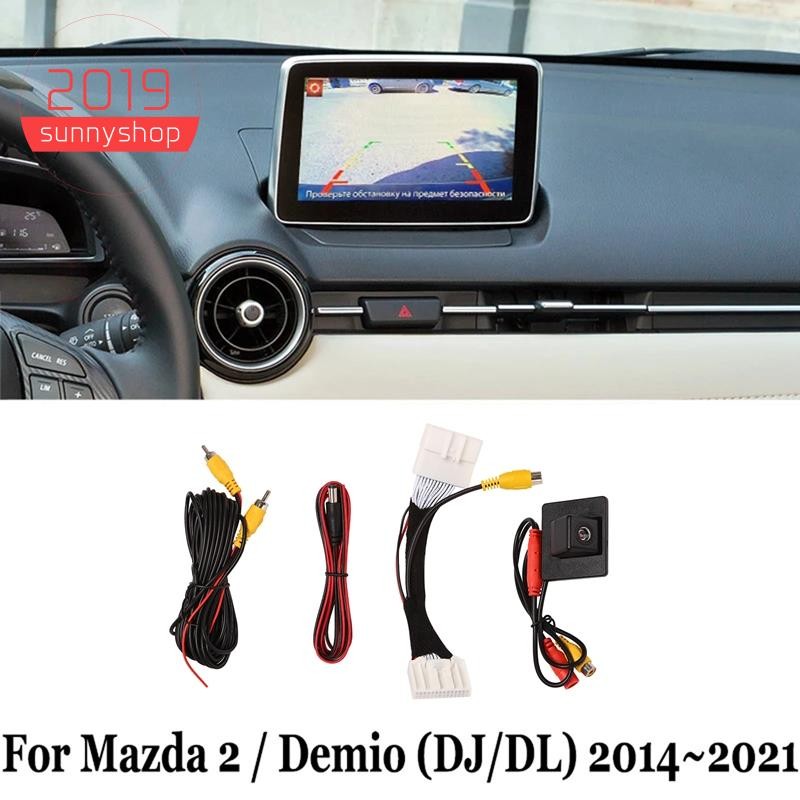 [sunnyshop2019]กล้องมองหลังรถยนต์ที่จอดรถ Assist Camera สําหรับ 2 / Demio Hatchback (DJ) 2014-2021 C