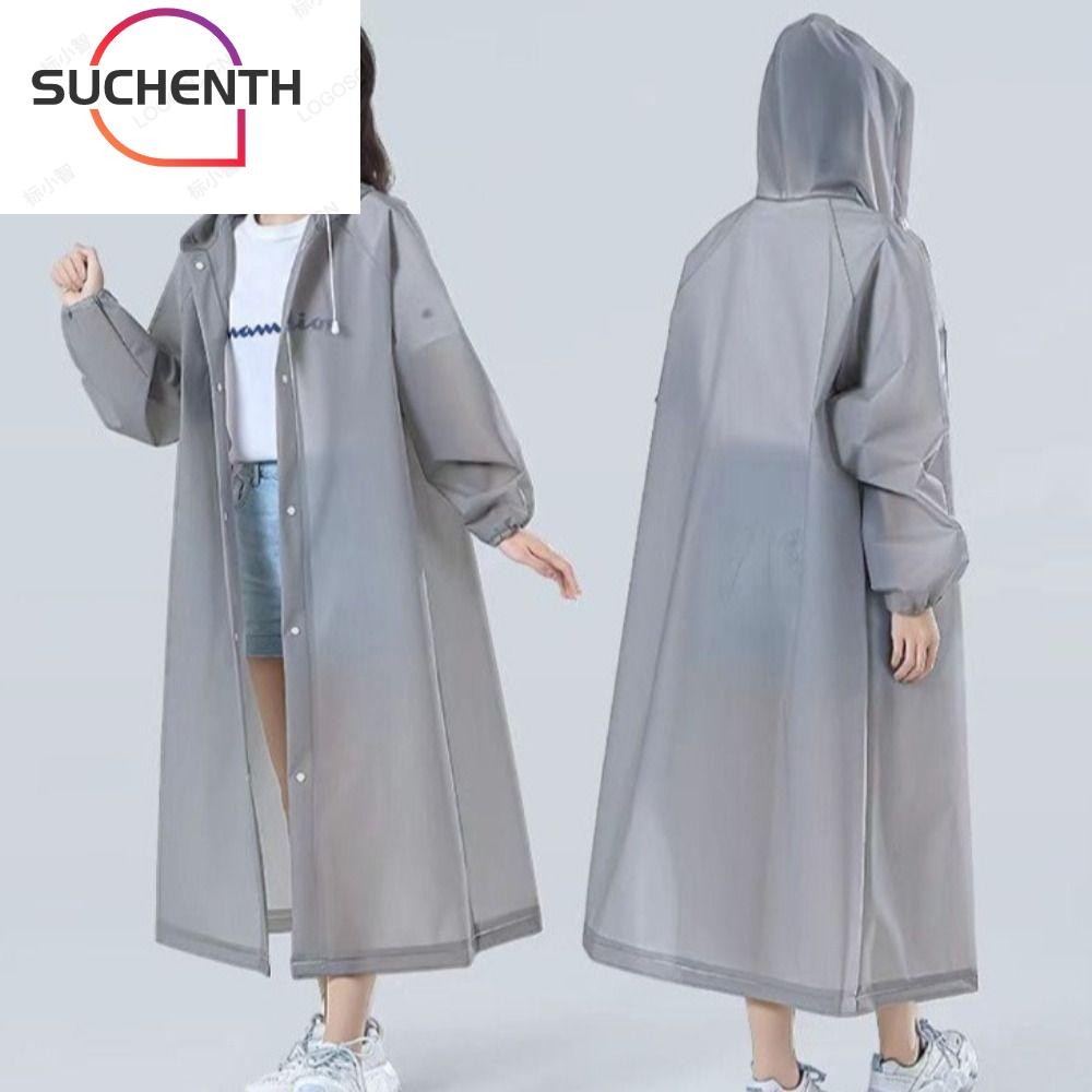 ซูเชนธ อุปกรณ์กันฝน,เสื้อกันฝนแฟชั่นผู้ใหญ่น้ําหนักเบา,สไตล์นํามาใช้ใหม่แบบพกพากันน้ําเสื้อผ้ากลางแจ้งสําหรับเดินทา