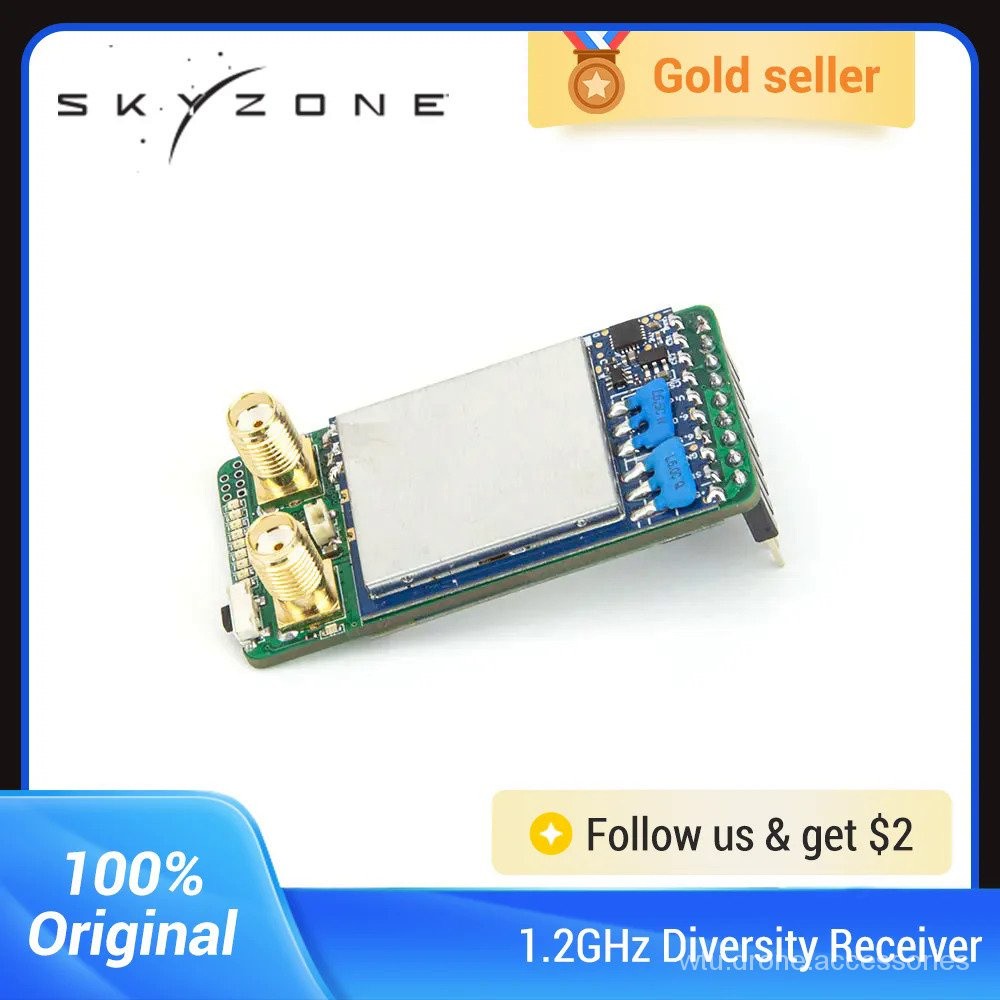 ตัวรับสัญญาณความหลากหลาย SKYZONE 1.2GHz สำหรับแว่นตา SKYZONE 2JRK