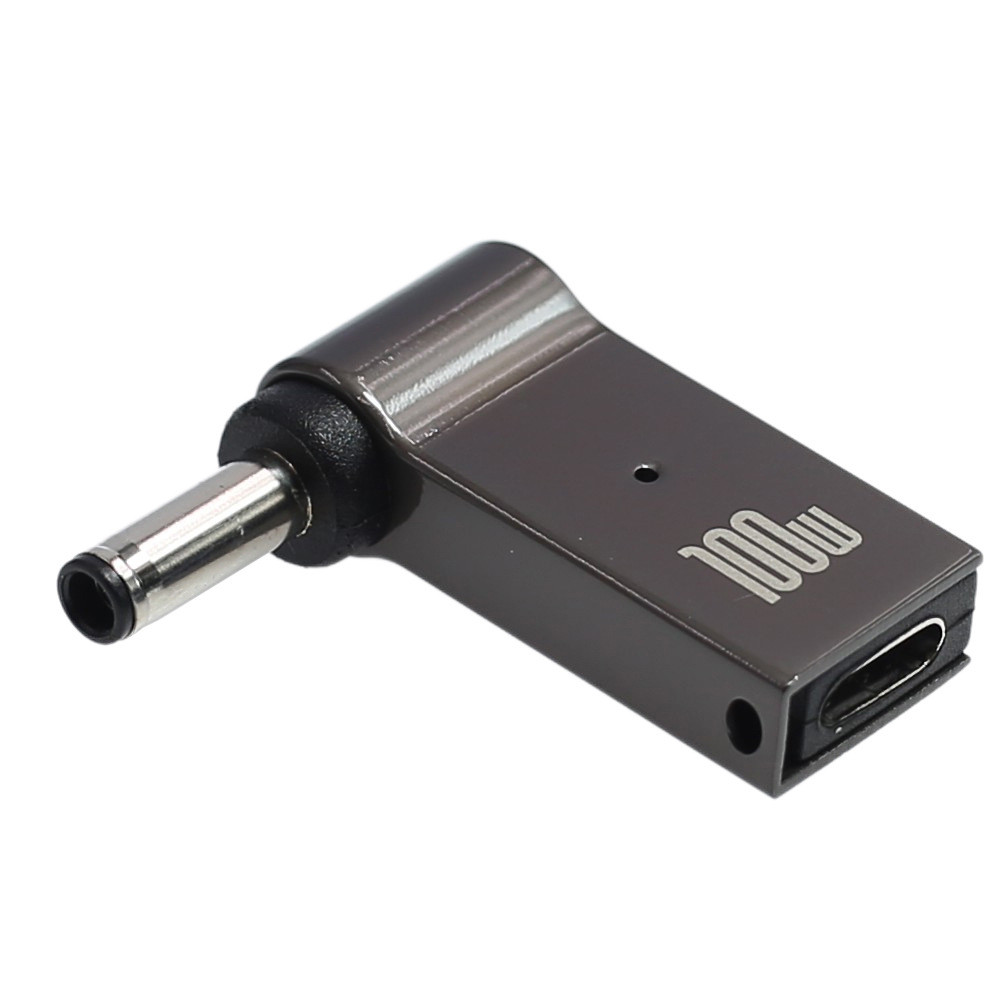 100W PD USB Type-C ถึง 4.5*3.0 แล็ปท็อป DC Jack Adapter สําหรับ Dell Latitude/Vostro/XPS 13 14 15, O
