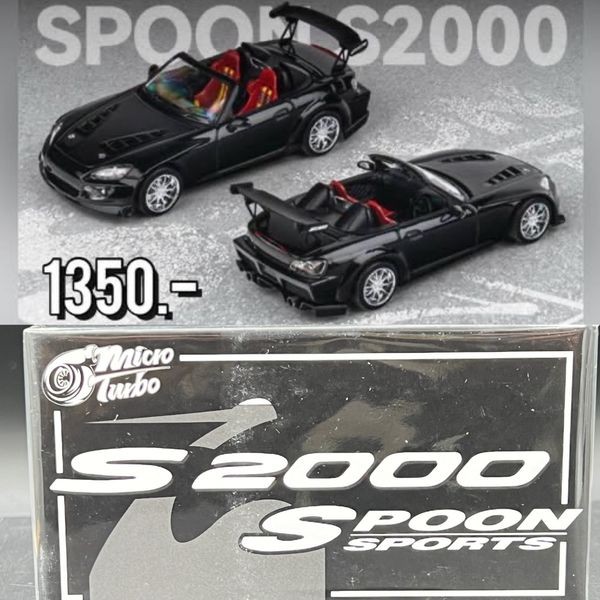 Micro Turbo 1/64 
S2000 Spoon. Metallic Black
