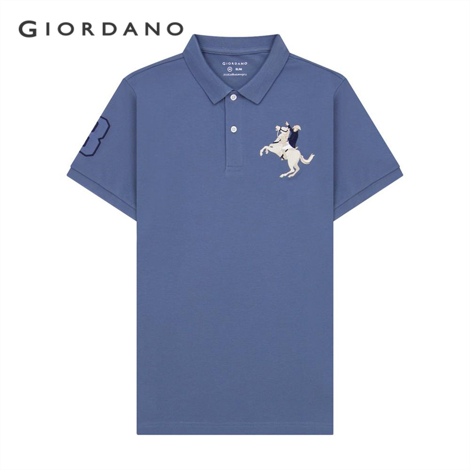 GIORDANO เสื้อโปโลผู้ชาย Men's Slim Napoleon Polo 01015210