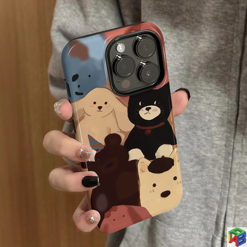 สัตว์iphone16proโทรศัพท์มือถือสําหรับiphone 15plus/14 Drop-Resistant 13 Hot 12/11Promax 7/8Plusสองชั