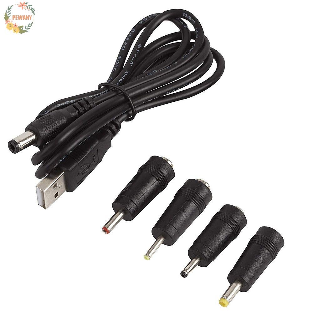 Pewany ปลั๊กเปลี่ยนได้ 5.5 * 2.1 มม. 8 สายชาร์จชาย Universal 8 in 1 1 M สาย DC Connector