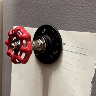 แม่เหล็กติดตู้เย็นสไตล์อุตสาหกรรมย้อนยุคสร้างสรรค์ วาล์วก๊อก…