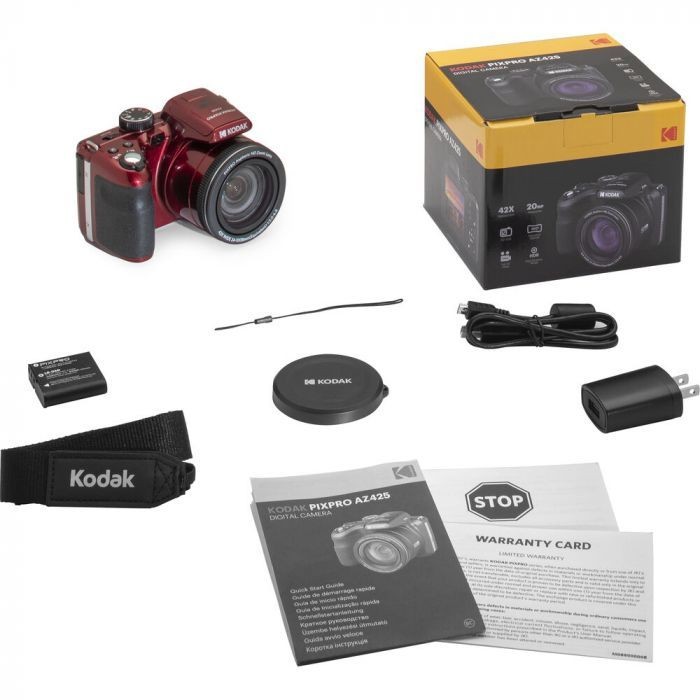 KODAK AZ425 RD 42X ZOOM CMOS   Face, Smile, Blink, and Pet Detection