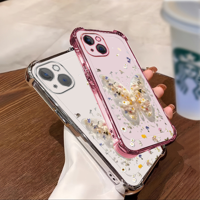 ปลอก iphone 13 pro max 14 plus เคสโทรศัพท์สําหรับซิลิโคนใหม่ สี่มุมป้องกันการตก gh