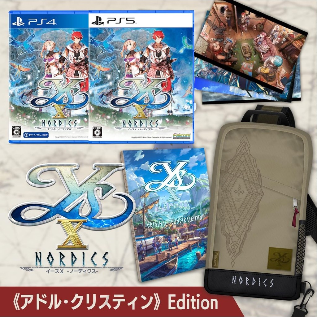 ผ่นเกม Ps4 🎮 Ys X : Nordics [Adol Christin Limited Edition] | ชุด Box มือ1 🆕 | Zone2 ญี่ปุ่น 🇯🇵 (เปล