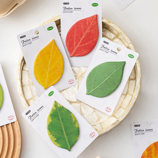 25 แผ่นน่ารักฤดูใบไม้ร่วง Fallen Leaves Series Note Paper Me…