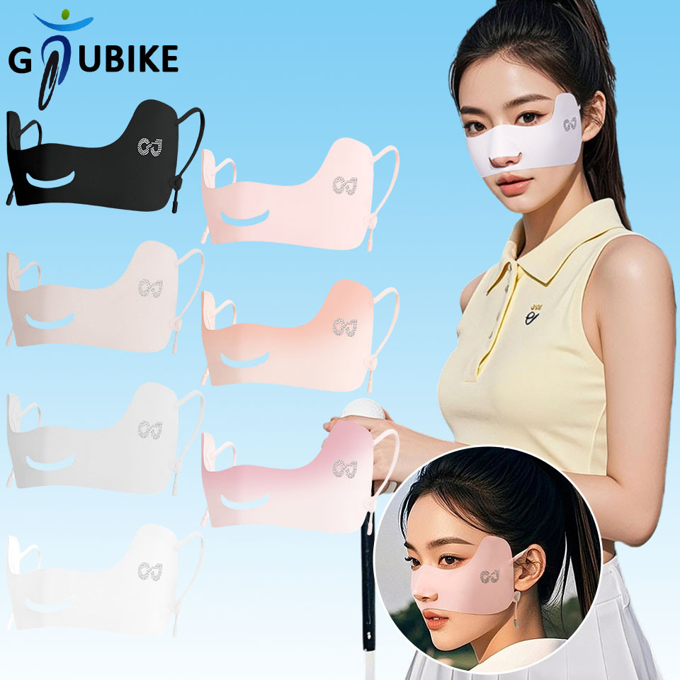 Gtubike UPF50+ ฤดูร้อนกีฬากลางแจ้งผ้าไหมน้ําแข็ง Sunproof Breathable Eye มุมหน้ากากป้องกัน