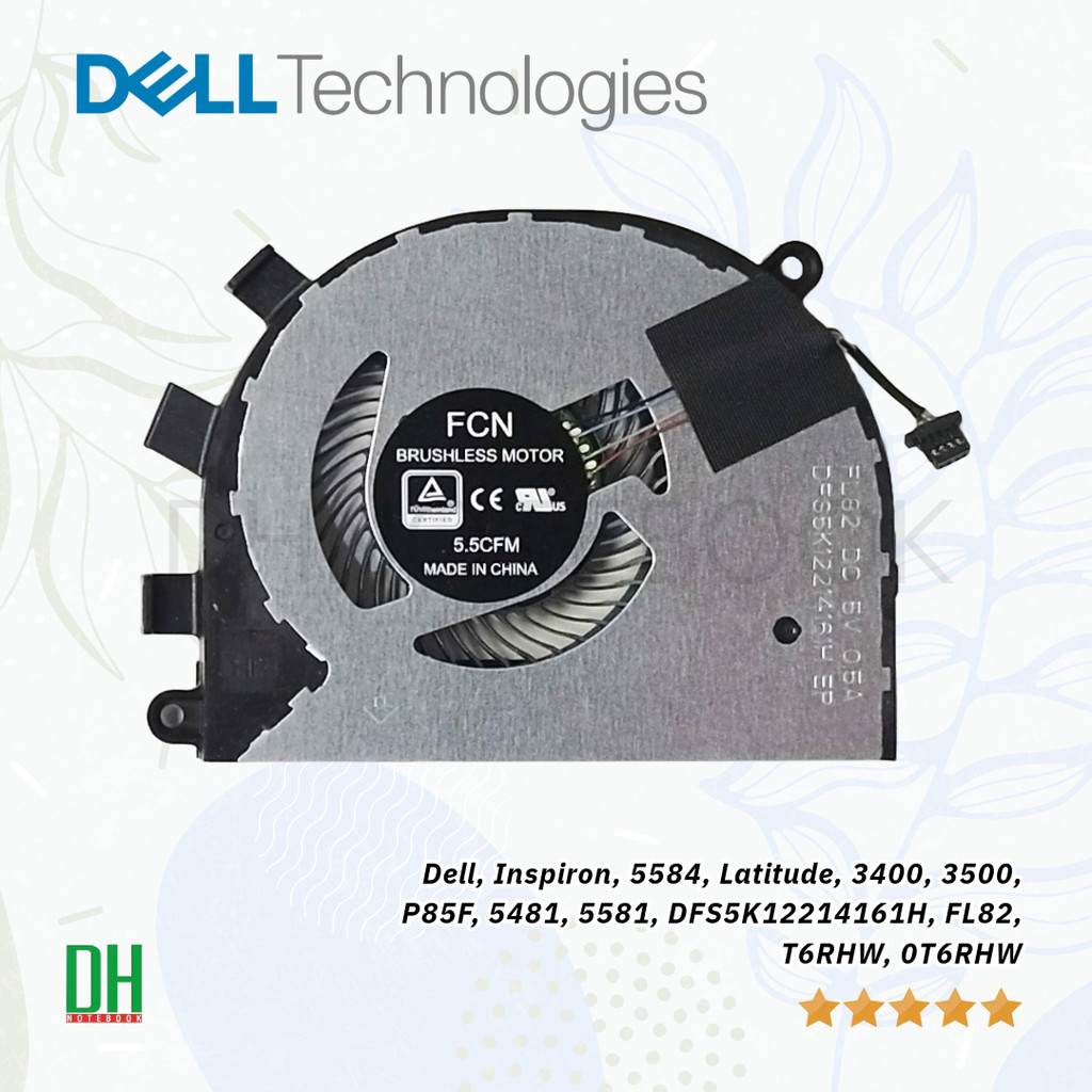 พัดลมระบายความร้อน Dell Inspiron 5584, Latitude 3400/3500: อะไหล่ OEM คุณภาพ - DH Notebook