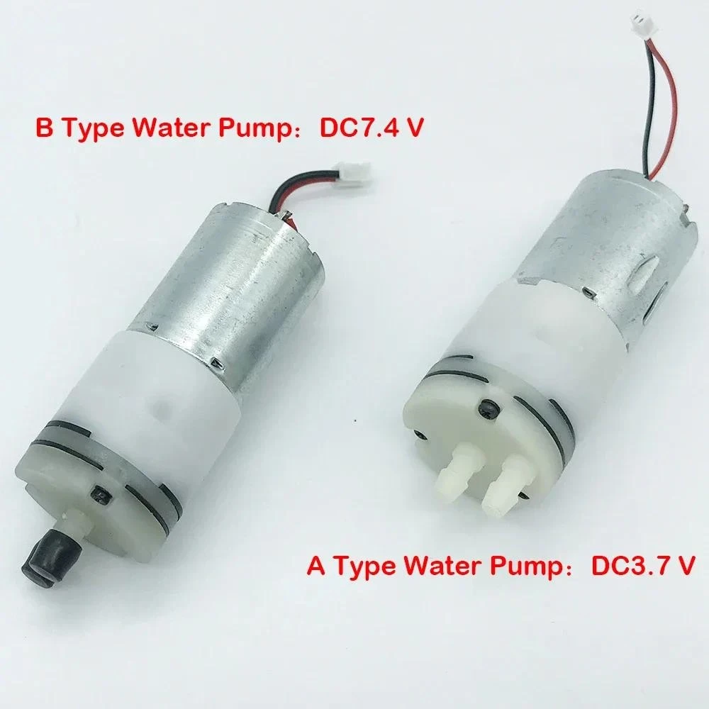 1pcs Micro 370 ปั๊มน้ํา DC 3.7V 5V 7.4V 660ML/Min คาร์บอนแปรงไดอะแฟรม Self-priming USB ปั๊มขนาดเล็ก