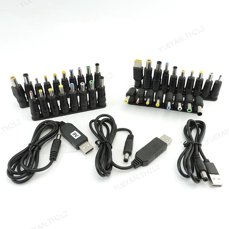 USB Power Boost Line Step UP โมดูลสายไฟ DC 5V ถึง 9V 8.6V 12V 12.6V 5.5x2.1 มม.ปลั๊ก DC ชายอะแดปเตอร