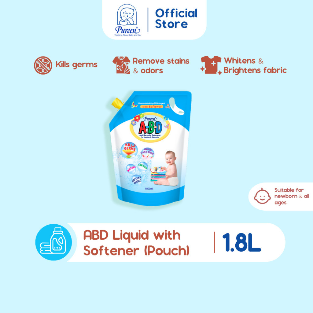 Pureen ABD Liquid Detergent Spout Pouch (1800ML)