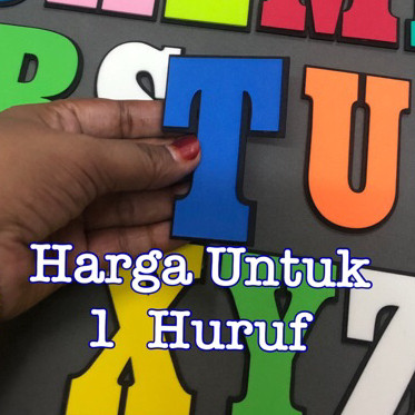 Eva Foam Craft Letters AZ & Numbers (ราคาหนึ่งตัวอักษร) ขนาด 7 ถึง 18 ซม.