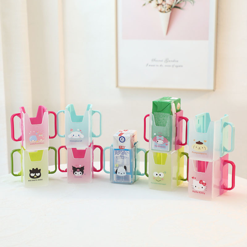 ที่วางแก้วเด็ก แก้วนมร้อนแบบถือได้ กล่องใส่นมแบบพับได้ ที่วางแก้วเด็ก ป้องกันการรั่วซึมและน้ำร้อนลวก - รูปที่ 6