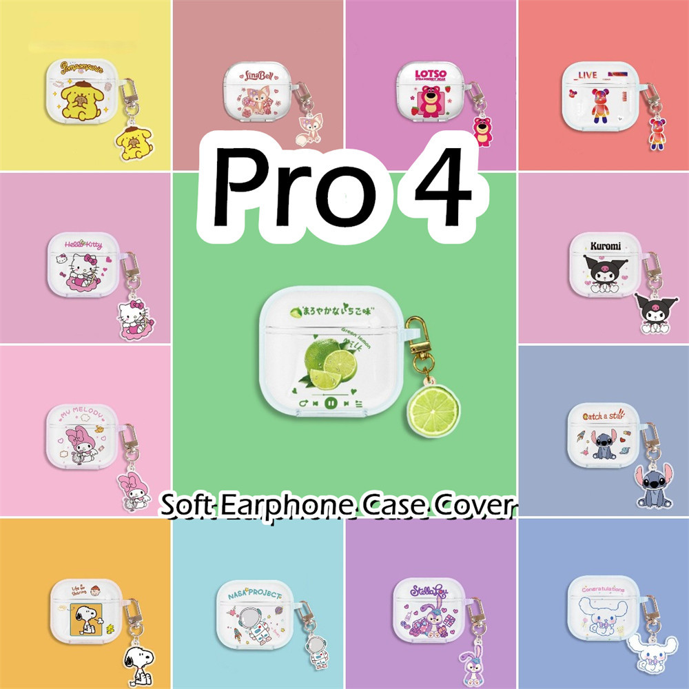 พร้อมส่ง! นําไปใช้กับ Pro 4 เคส Case เคสหูฟัง การ์ตูนนวัตกรรม ซิลิโคนนุ่ม เคส เคสหูฟัง