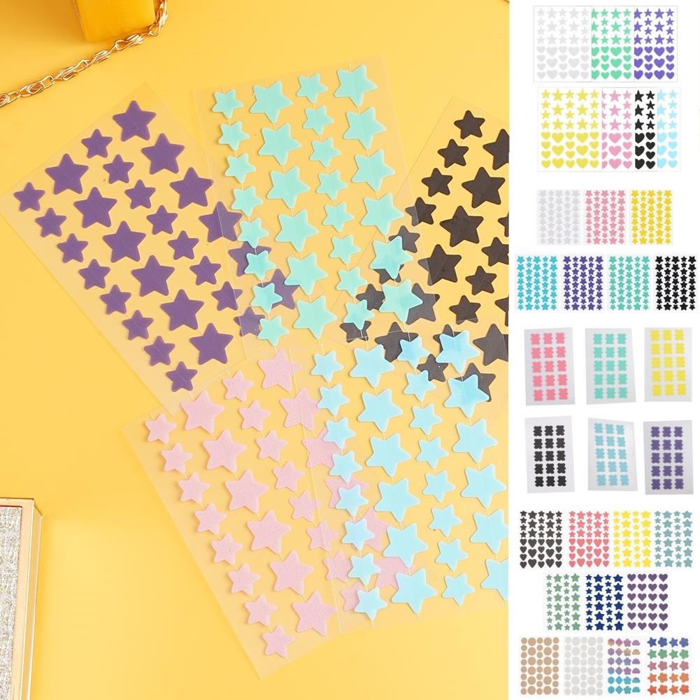 【54 ตัวเลือก】สติกเกอร์สิวไฮโดรคอลลอยด์ กันน้ํา มองไม่เห็น สีสันสดใส สีดํา/ม่วง 20-40 ชิ้น