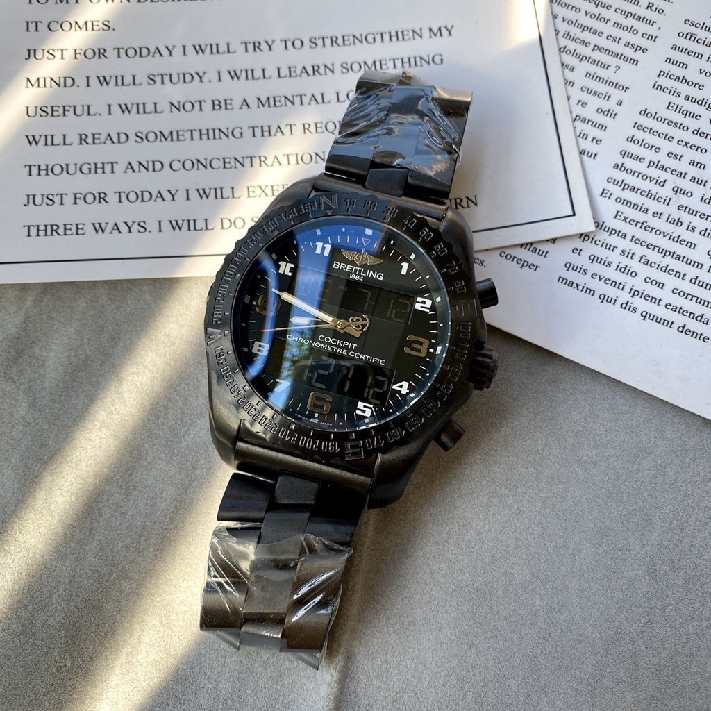 Breitling นาฬิกาข้อมือควอตซ์ อเนกประสงค์ 44 มม. สําหรับผู้ชาย