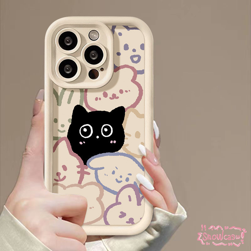 เคสอ่อนลายการ์ตูนสุนัขแมวน่ารักสำหรับ Samsung A05s A04s A50 A53 A12 A15 A05 A13 A14 A04E A03 A54 A24 A32 A11 A03s A34
