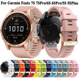 สำหรับ Garmin Fenix 7s PRO 6S Pro 5S PLUS สายนาฬิกาสร้อยข้อมือผู้หญิง QuickFit 20มม. ซิลิโคน wirstband สำหรับ Fenix 7s 6s 5S นาฬิกา