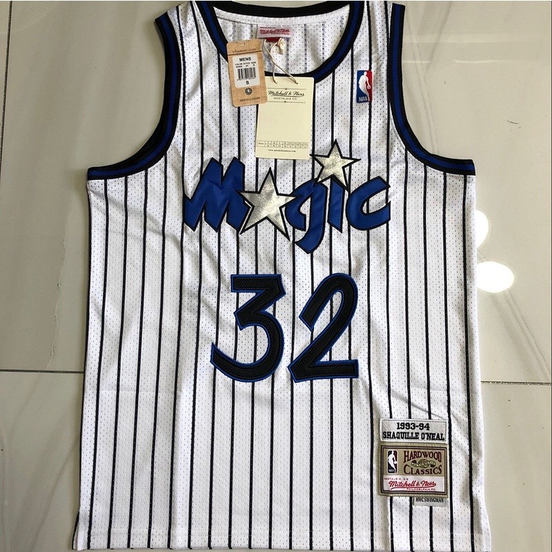 เสื้อปักเต็มตัว NBA Orlando Magic No.32 Shaquille ONeal Jersey เสื้อบาสเก็ตบอล