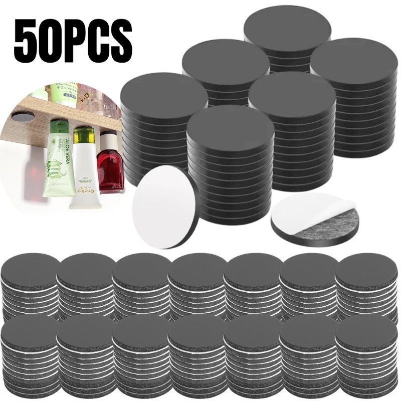 แผ่นแม่เหล็ก ทรงกลม ขนาด 20x2 มม. มีกาวในตัว สําหรับตู้เย็น 50 ชิ้น