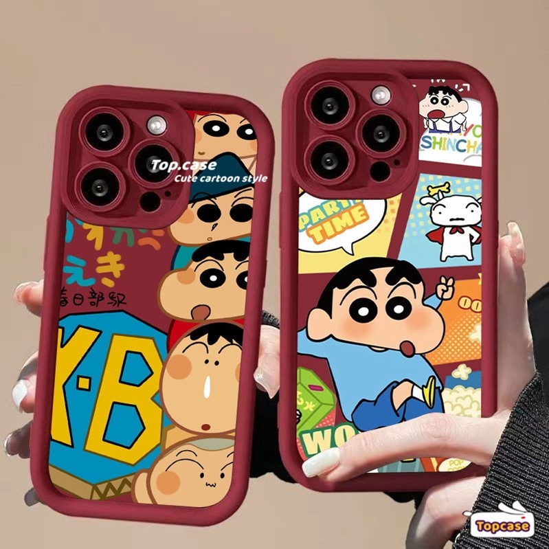 เคสโทรศัพท์มือถือแบบนิ่ม ลายการ์ตูนชินจัง สําหรับ Vivo Y03 V30 Y17s Y36 V29 Y27 Y36 Y35 Y02 Y16 Y17 Y15 Y12 Y11 Y02s Y22 Y22s Y15A Y15S Y21 Y21s Y20 Y20S Y20i Y12s Y95 Y93 Y91 V25e