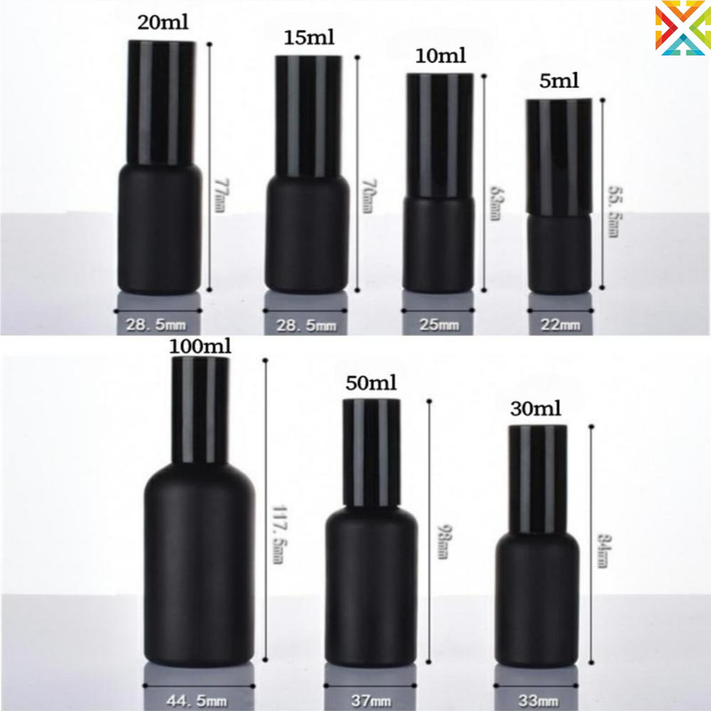 ขวดแก้วเปล่า ขวดสเปรย์น้ําหอม น้ํามันหอมระเหย แบบรีฟิล ขนาด 5 มล.-100 มล. สีดํา ราคา ถูกที่สุด ดีลบีเคเค แกลเลอรีภาพที่ 8