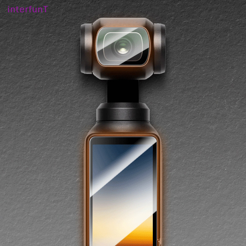 [InterfunT] ฟิล์มกระจกนิรภัยกันรอยหน้าจอ HD สําหรับ DJI Osmo Pocket 3 2 ชิ้น [ใหม่]
