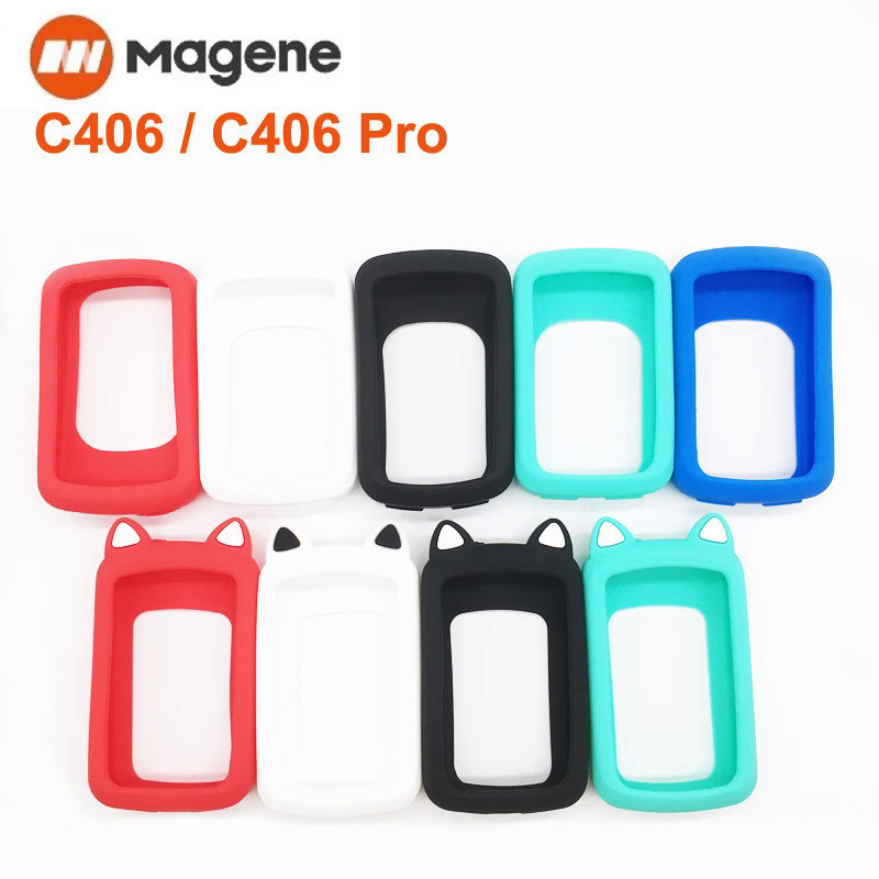 เคสซิลิโคนคุณภาพสูงและตัวป้องกันหน้าจอ HD สําหรับ MAGENE C406 C406 Pro จักรยานฟิล์ม GPS Magene c406 