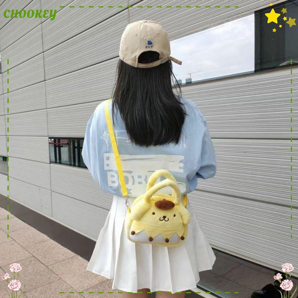 Chookey กระเป๋าสะพายไหล่ ลายการ์ตูนหมี สตรอเบอร์รี่ ชินนาม่อนโรล เมโลดี้ คุโรมิ ของขวัญ