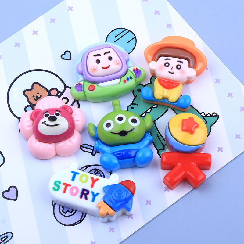 Guka ยางรัดผมเรซิ่น ลายการ์ตูนมอนสเตอร์ สามตา diy อุปกรณ์เสริม สําหรับทําเครื่องประดับ กิ๊บติดผม เคสโทรศัพท์