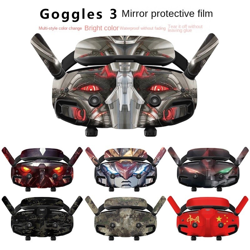 เหมาะสําหรับ DJI Avata 2 สติกเกอร ์ แว ่ นตา 3 ผ ่ านเครื ่ องสติกเกอร ์ แว ่ นตาฟิล ์ มกันน ้ ํา FPV อุปกรณ ์ เสริม