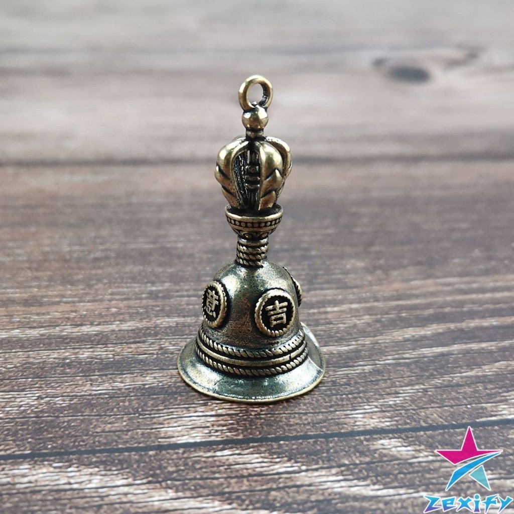 ZXF กระดิ่งลมทองเหลือง กระดิ่งบูชาพระพิฆเนศ Brass bell รูปที่ 7